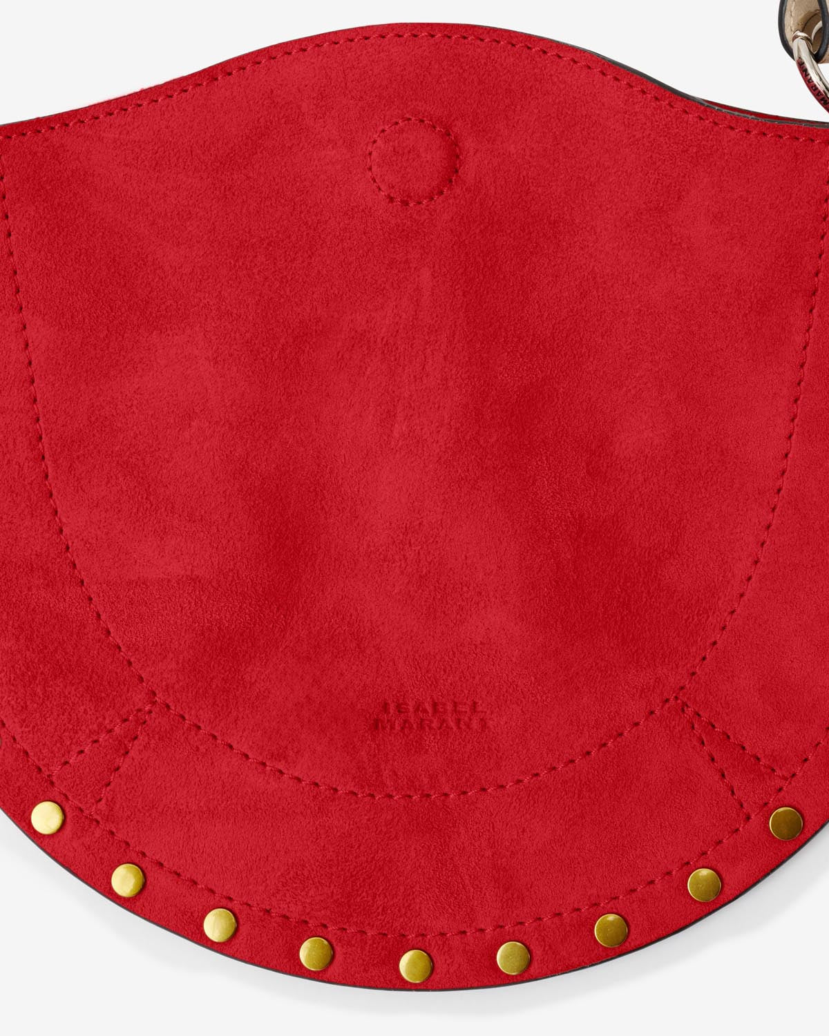 Borsa a tracolla in pelle scamosciata mini moon soft - Rosso - Woman - 3