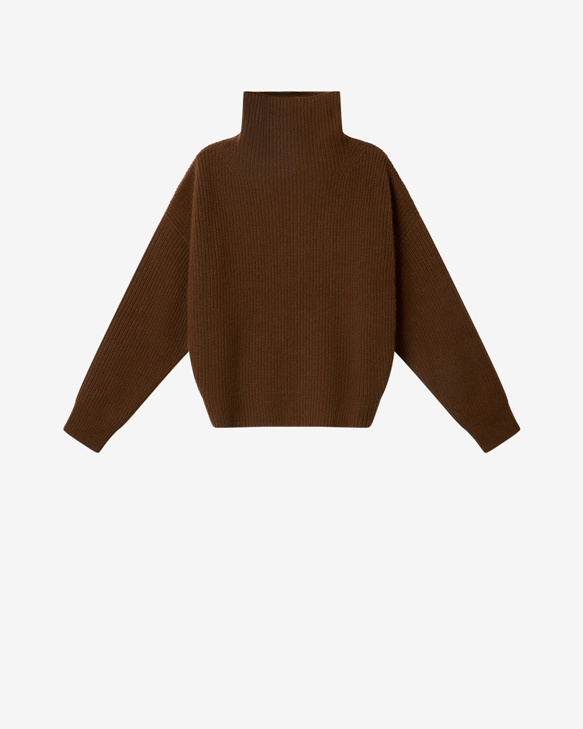 Pull en laine mérinos et cachemire brooke - Chocolat - Woman - 1