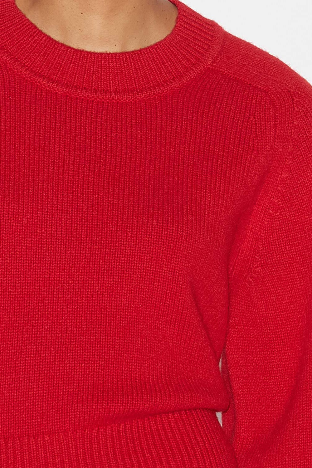 리안드라 메리노 울 & 캐시미어 스웨터 - Poppy red - Woman - 3