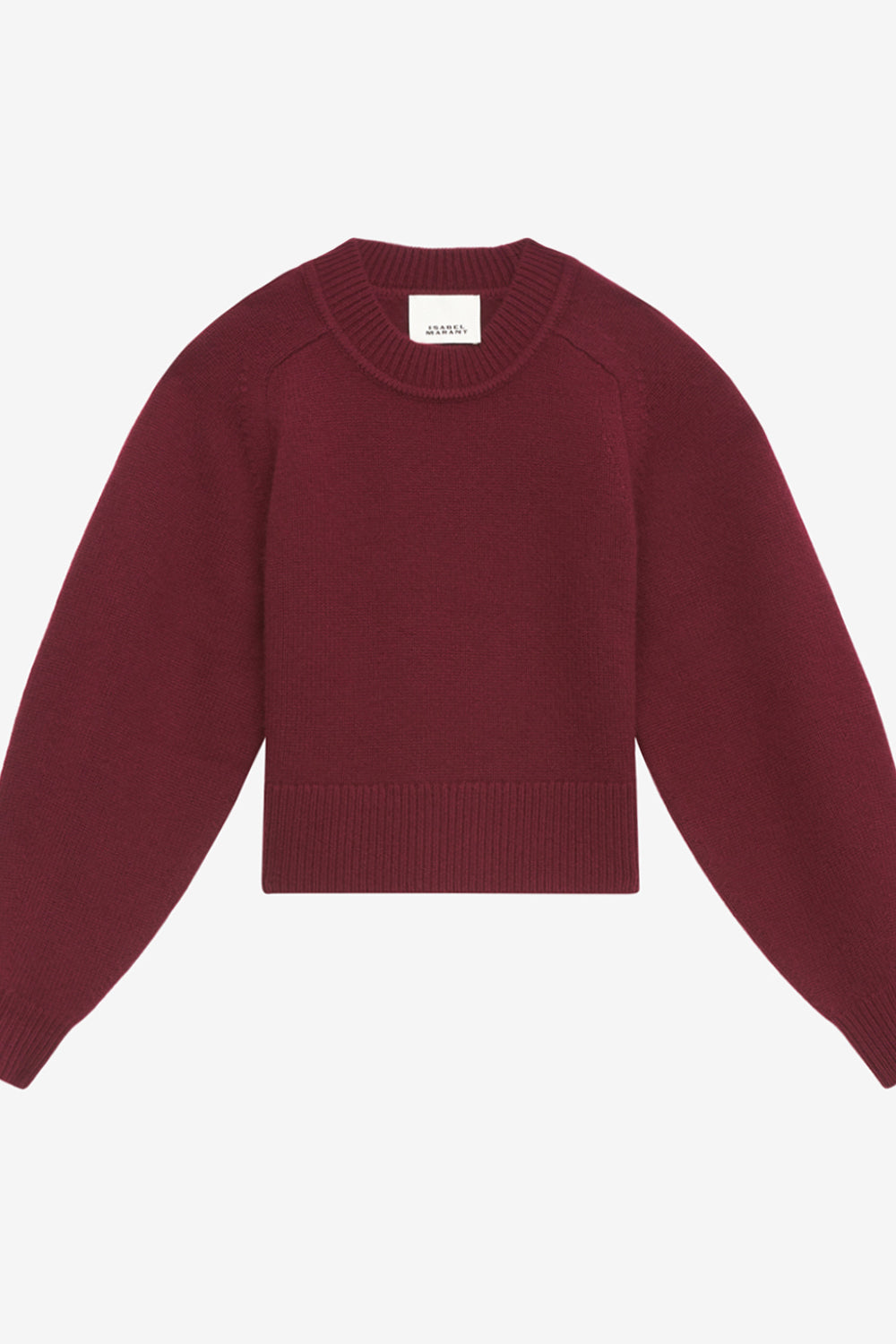 Leandra merinos wool and cashmere sweater - Burgundy - Woman - 1