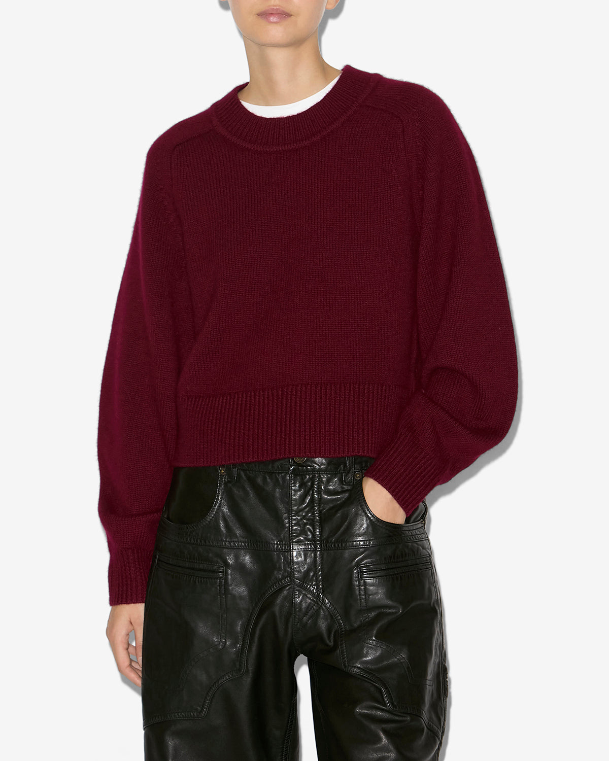 Leandra sweater Woman Burgundy 5