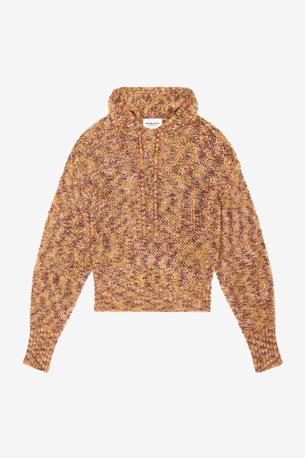 Edler knit hoodie sweater - Ochre - Woman - 1