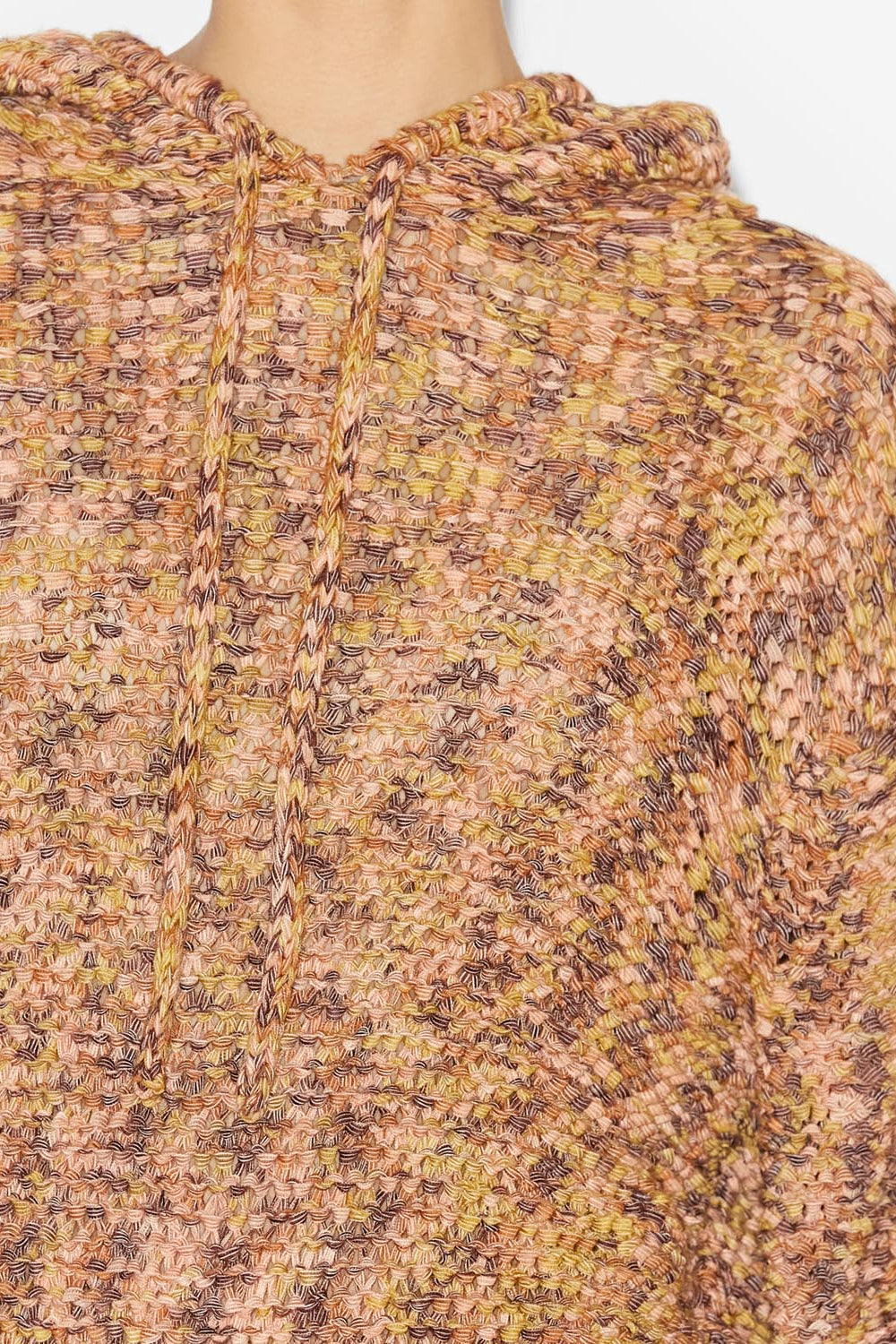 Edler knit hoodie sweater - Ochre - Woman - 3