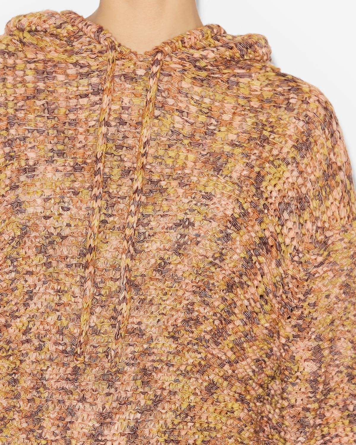 Edler knit hoodie sweater - Ochre - Woman - 2