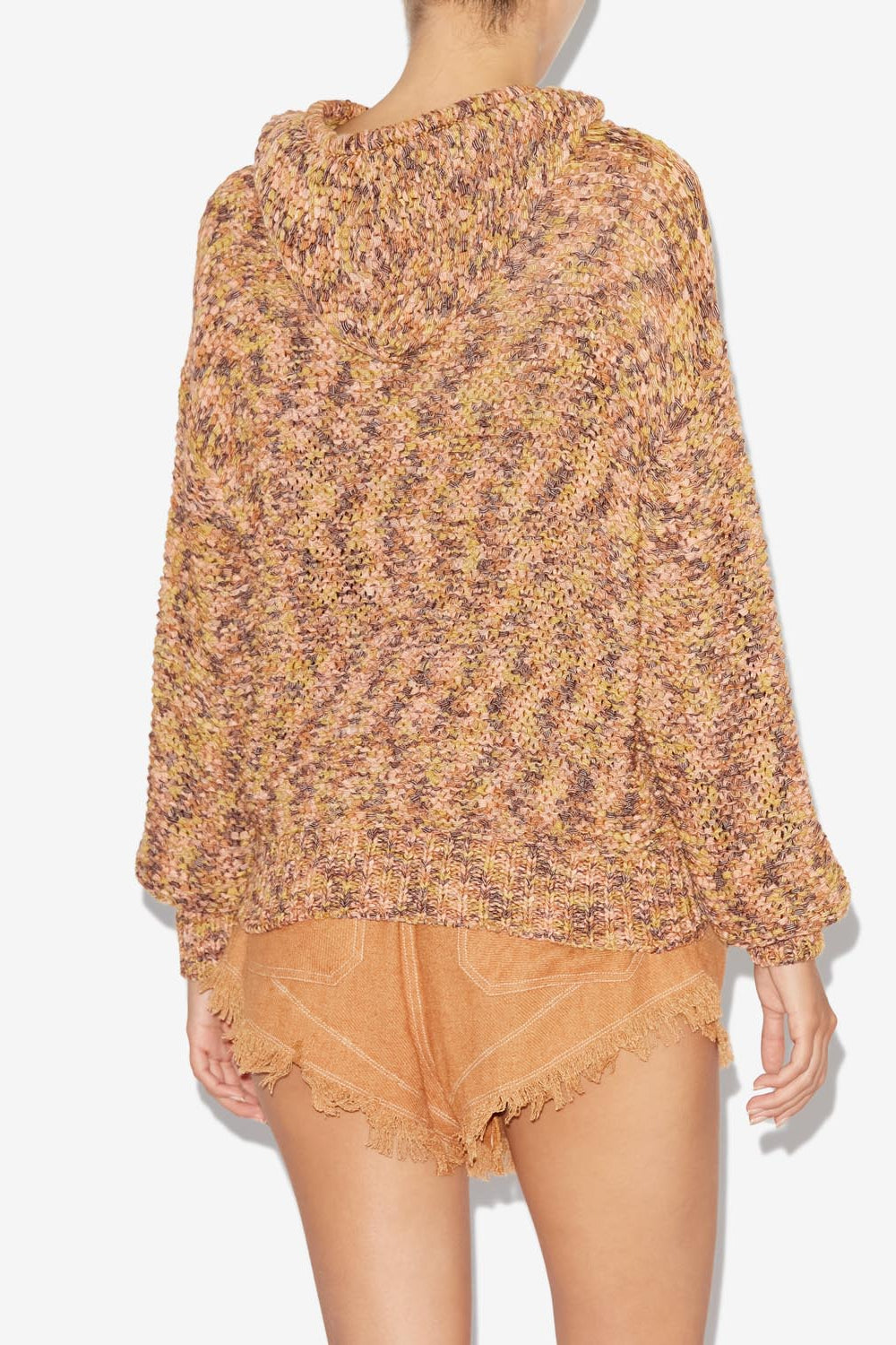 Edler knit hoodie sweater - Ochre - Woman - 5