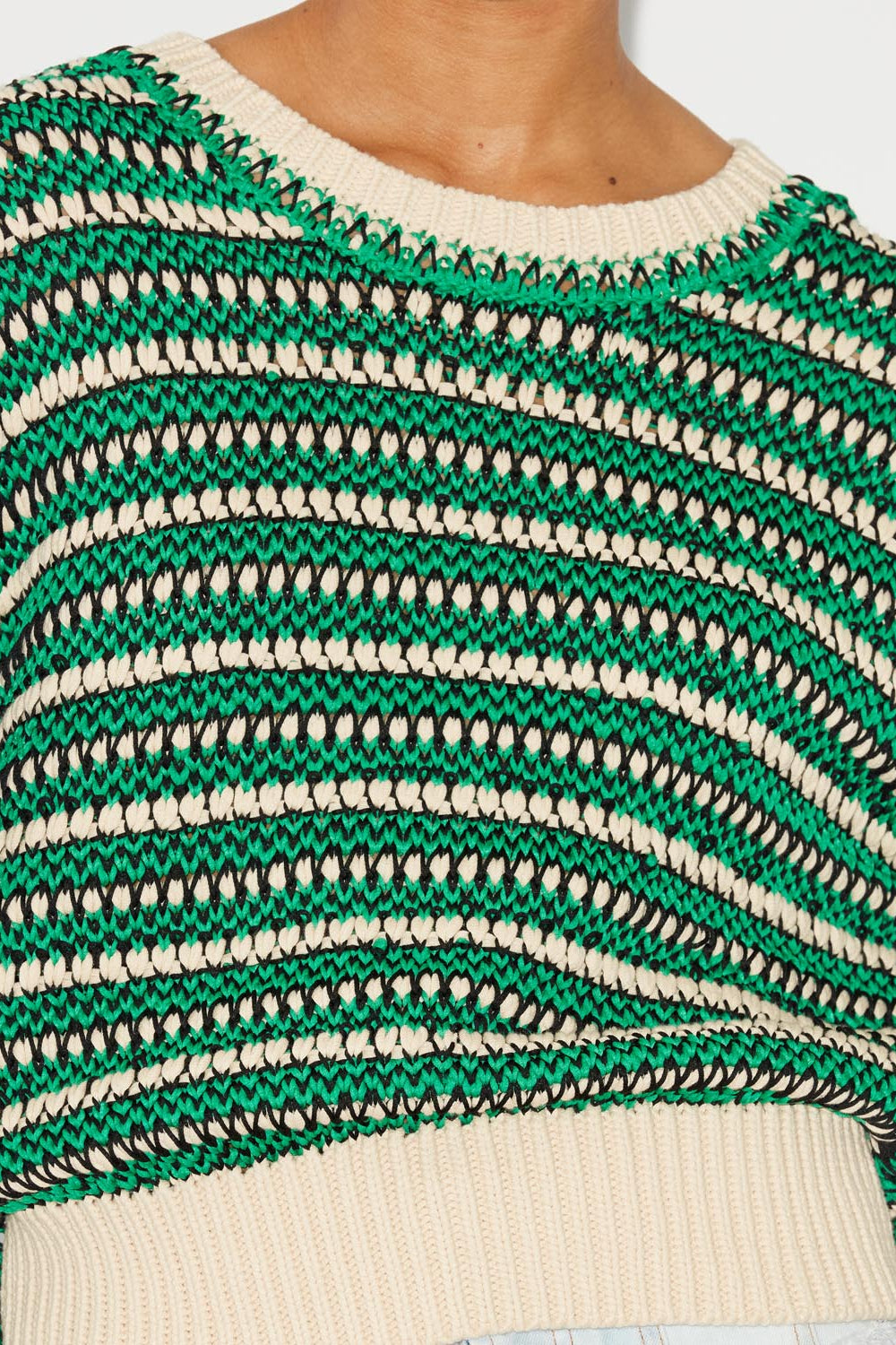 Hilo short cotton sweater - Mint green - Woman - 3