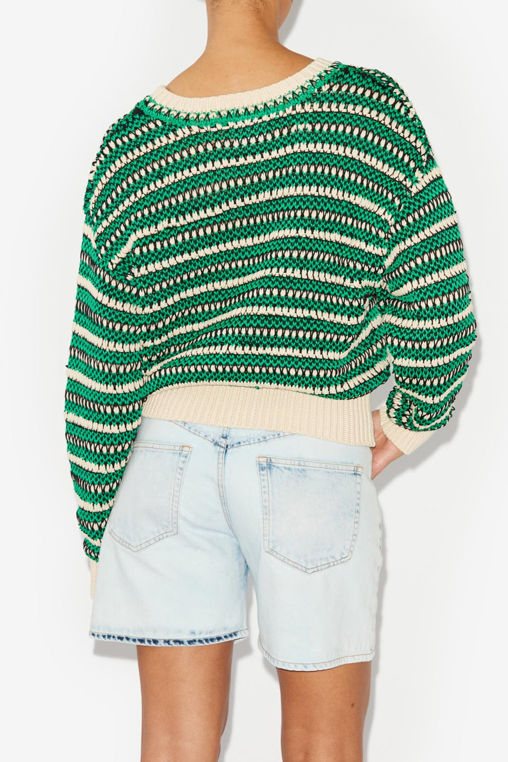 Hilo short cotton sweater - Mint green - Woman - 5