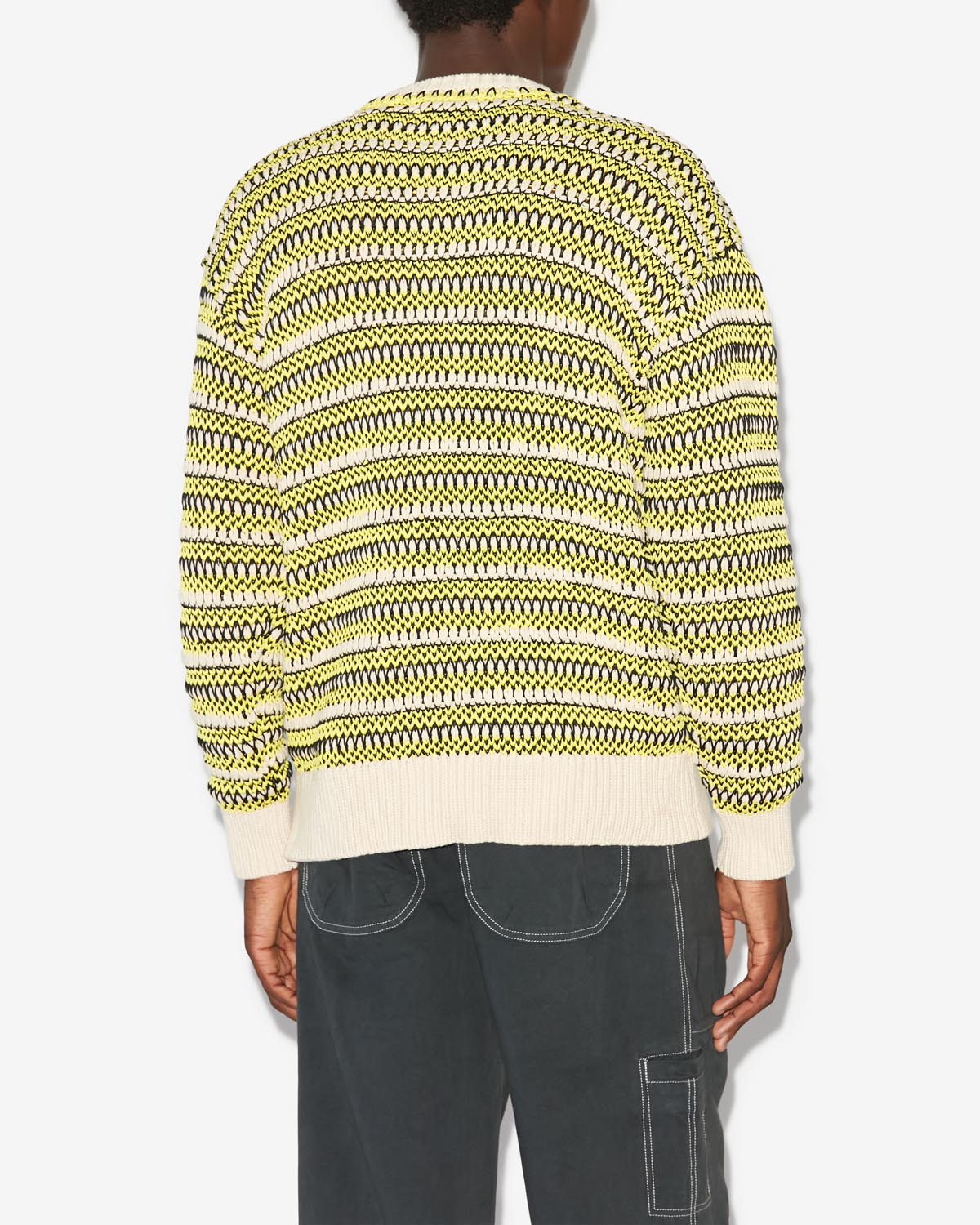 Pull hank - Jaune - Man - 4