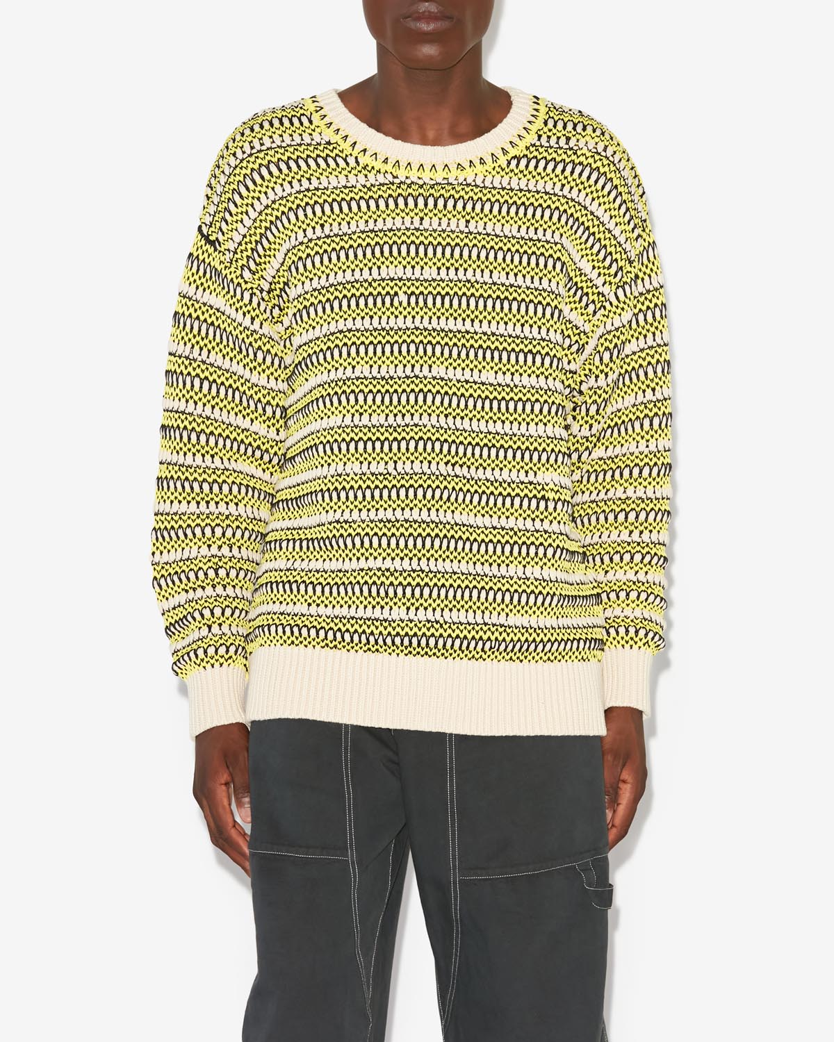 Pull hank - Jaune - Man - 3