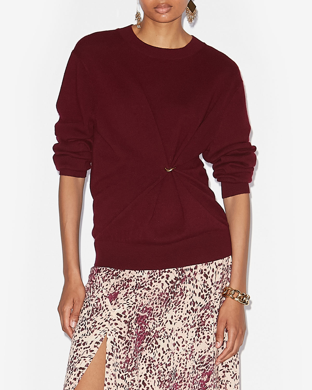 Maglione ilaria Woman Bordeaux 4