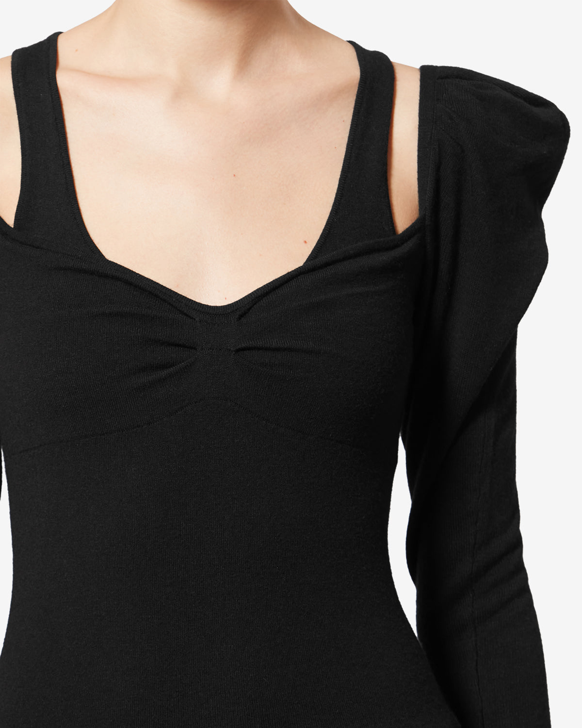 Pullover sielle aus wolle - Schwarz - Woman - 2