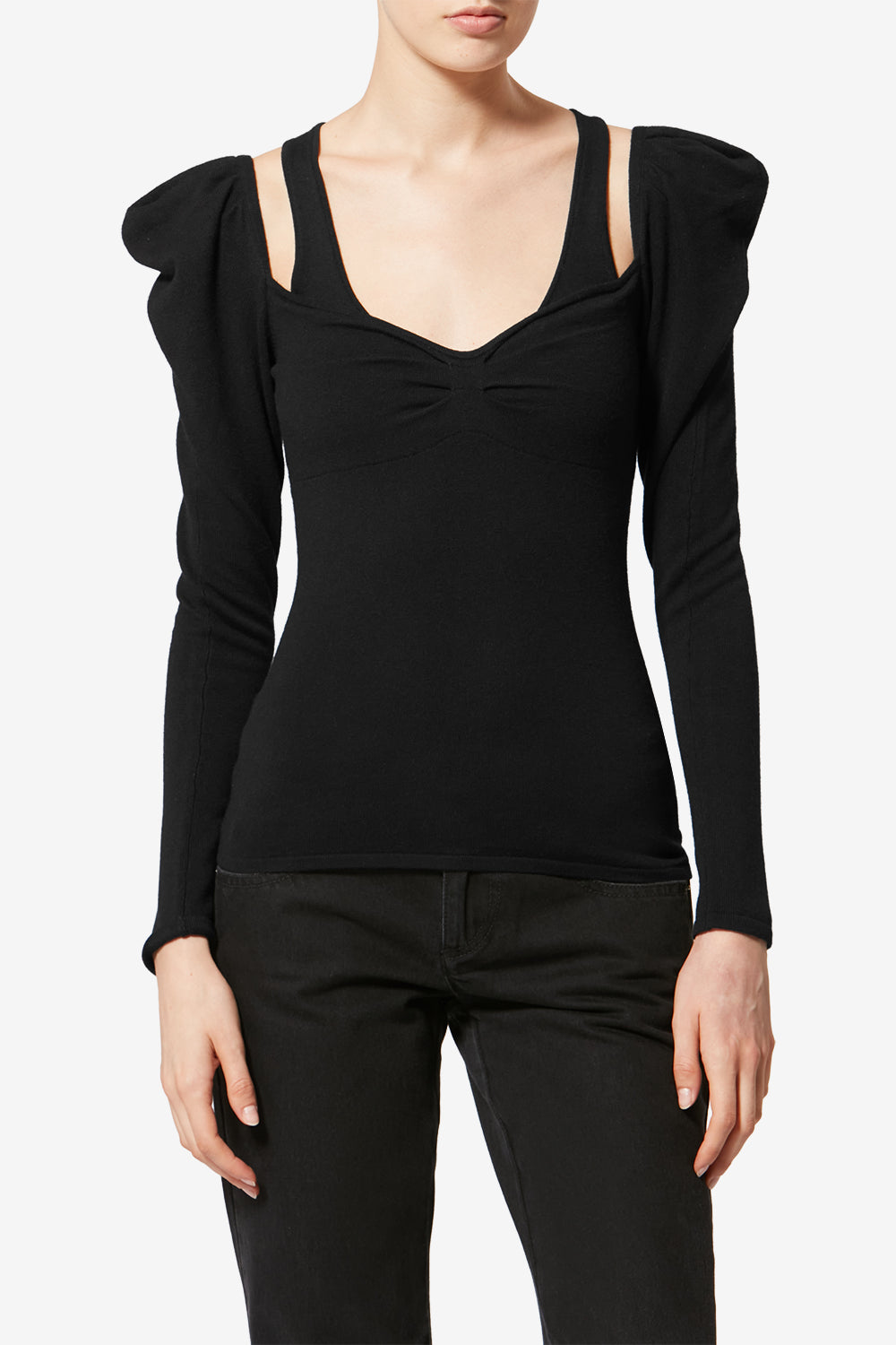 Maglione sielle in lana - Nero - Woman - 4