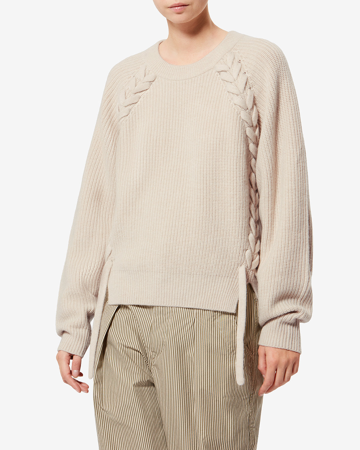 Tulliam wool and cashmere knit sweater - Ecru - Woman - 3