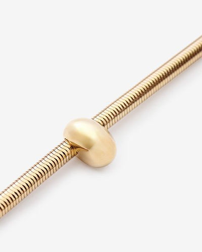 Shiny crescent choker - Gold - Woman - 4