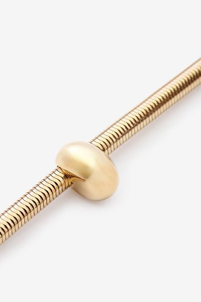 Shiny crescent choker - Gold - Woman - 4