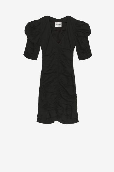 パフスリーブのショートドレス sireny - 黒 - Woman - 2