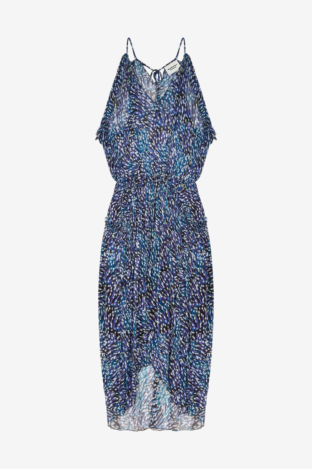 Fadelo sleeveless midi dress in muslin - Midnight - Woman - 2