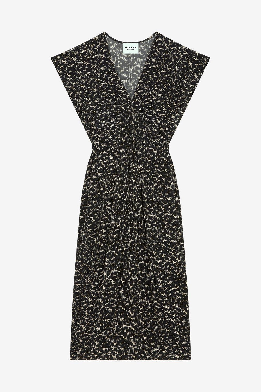 Epolia midi printed dress - 검은색 - Woman - 1