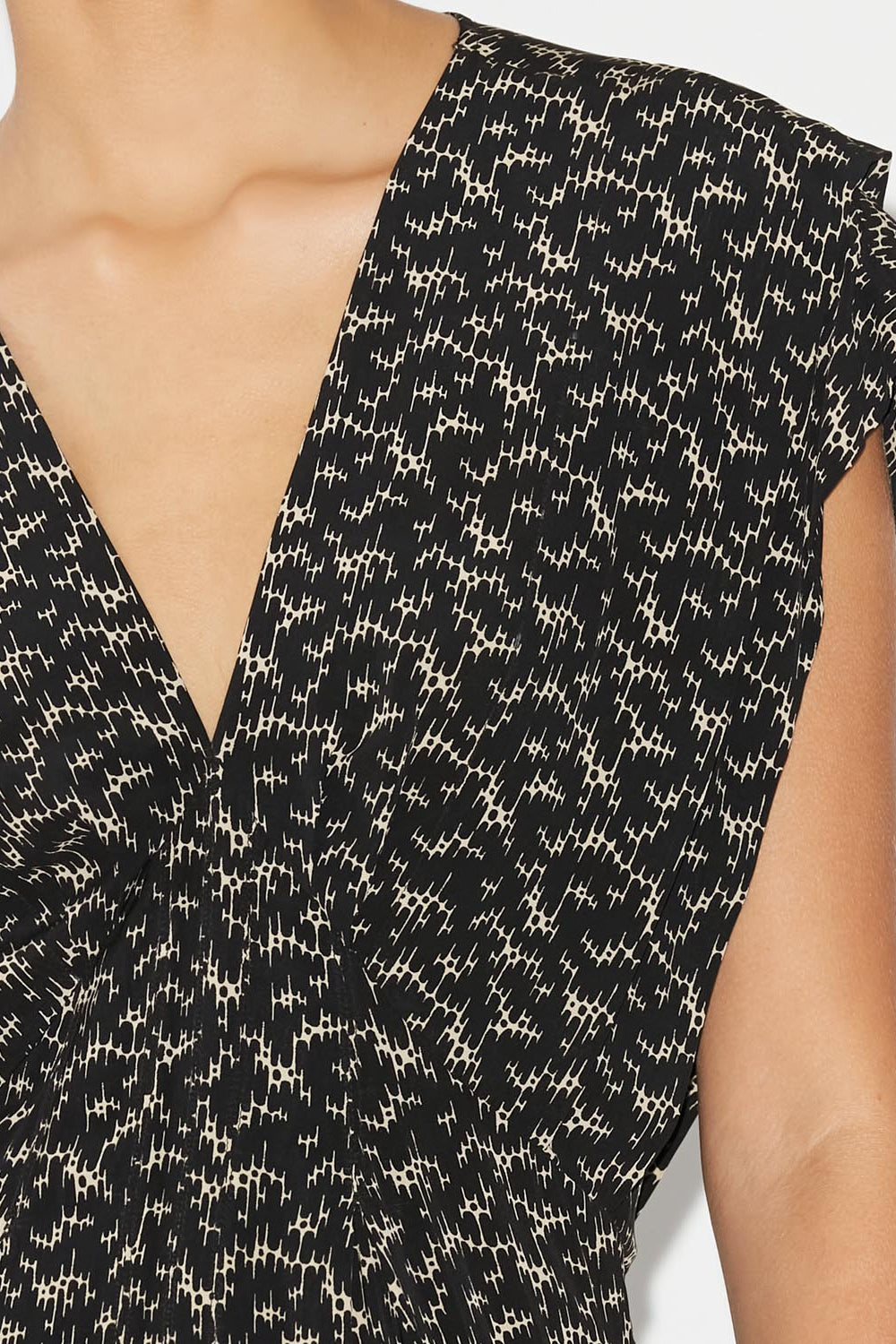 Epolia midi printed dress - 검은색 - Woman - 3