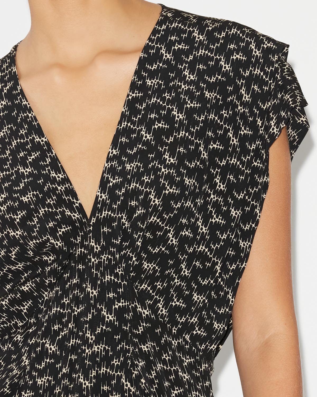 Epolia midi printed dress - 검은색 - Woman - 2