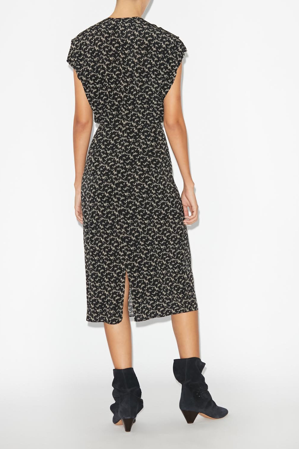 Epolia midi printed dress - 검은색 - Woman - 4
