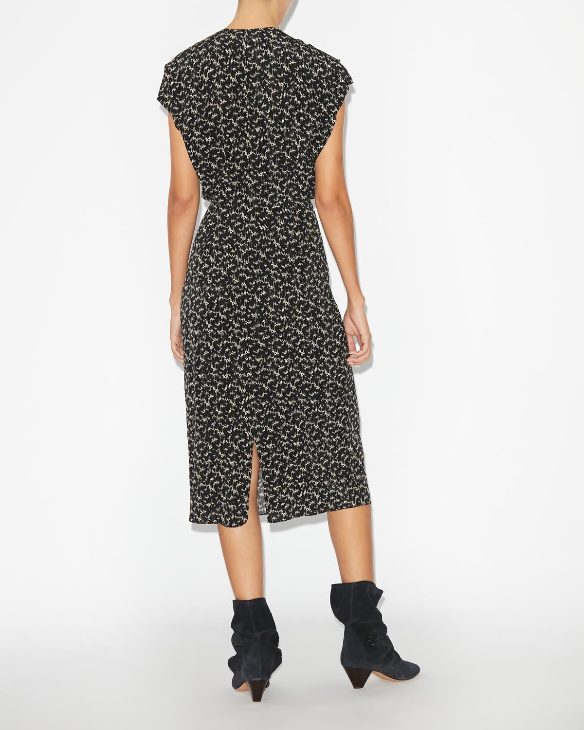 Epolia midi printed dress - 검은색 - Woman - 3