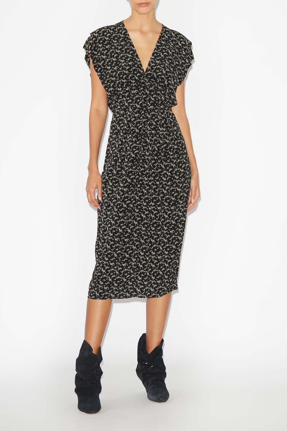 Epolia midi printed dress - 검은색 - Woman - 2