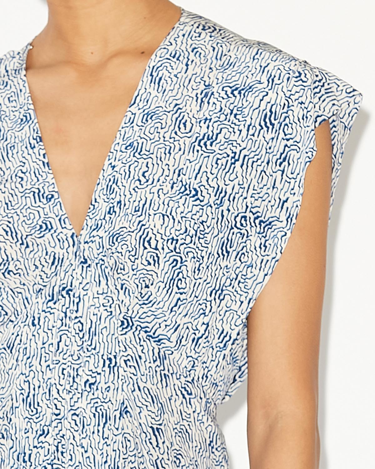 Robe midi imprimée epolia - Bleu - Woman - 2