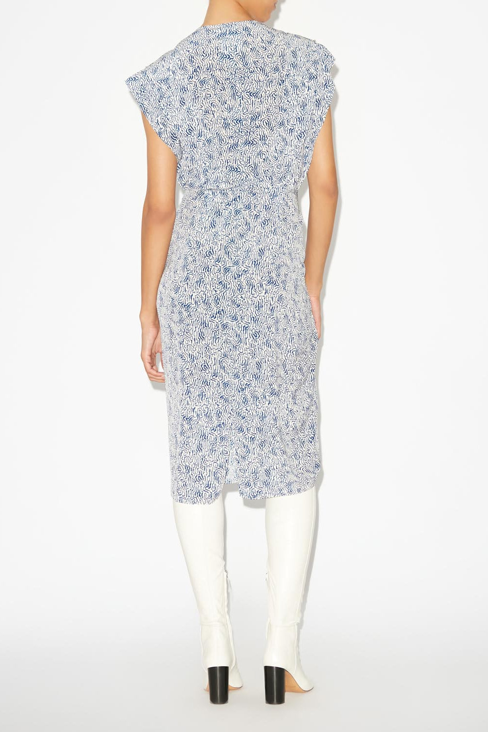 Epolia midi printed dress - 青 - Woman - 4