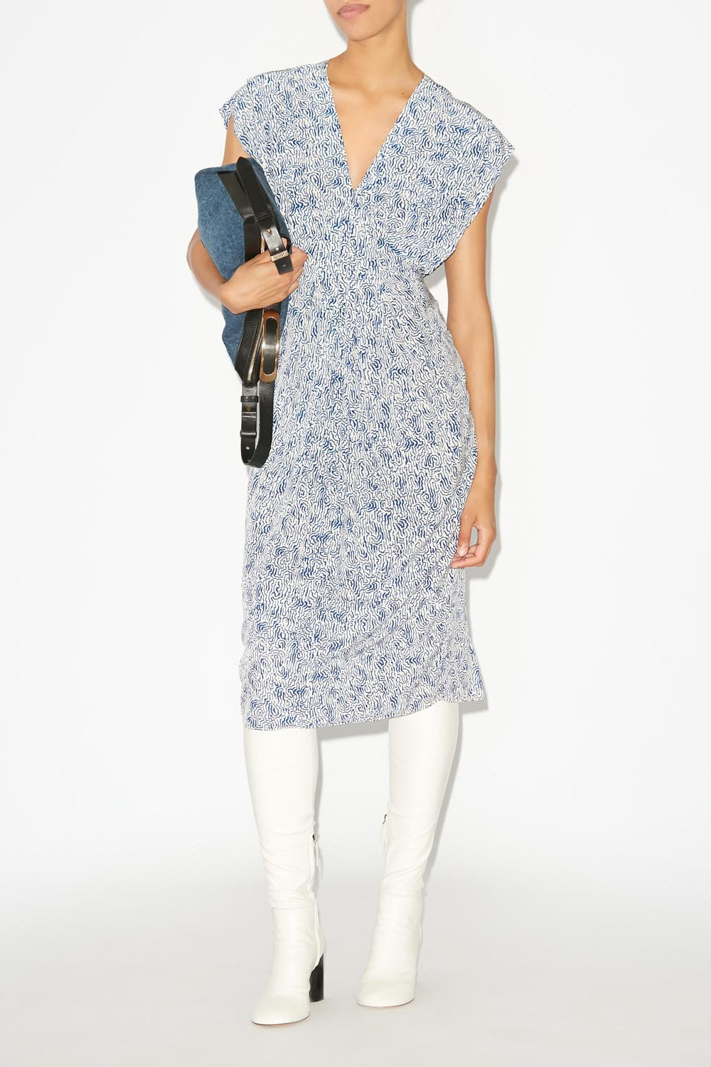 Epolia midi printed dress - 青 - Woman - 2