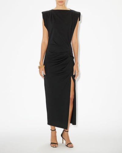 Nadela cotton jersey dress - Black - Woman - 1