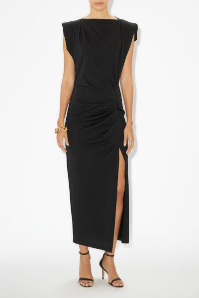 Vestido de punto de algodón nadela - Negro - Woman - 2