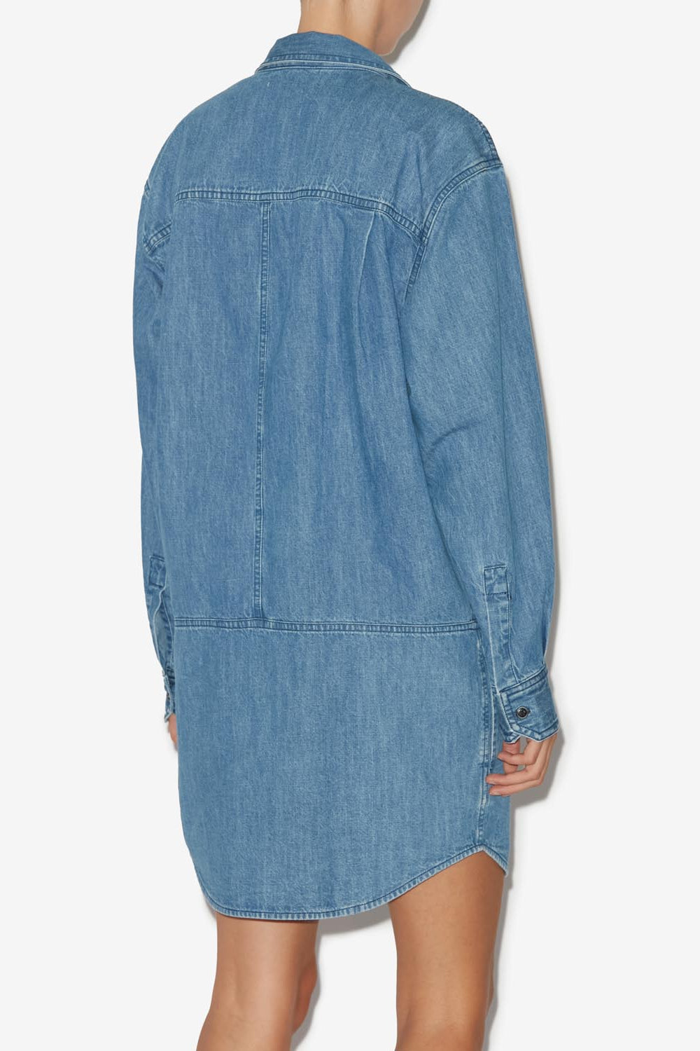 Ilaya denim short dress - Azul - Woman - 5