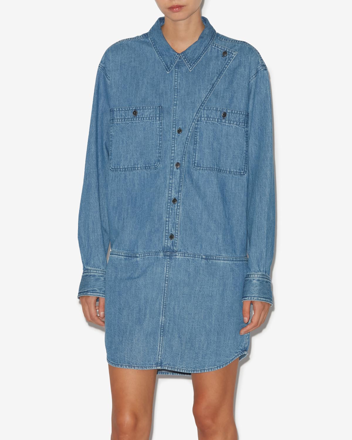 Ilaya denim short dress - Blu - Woman - 3