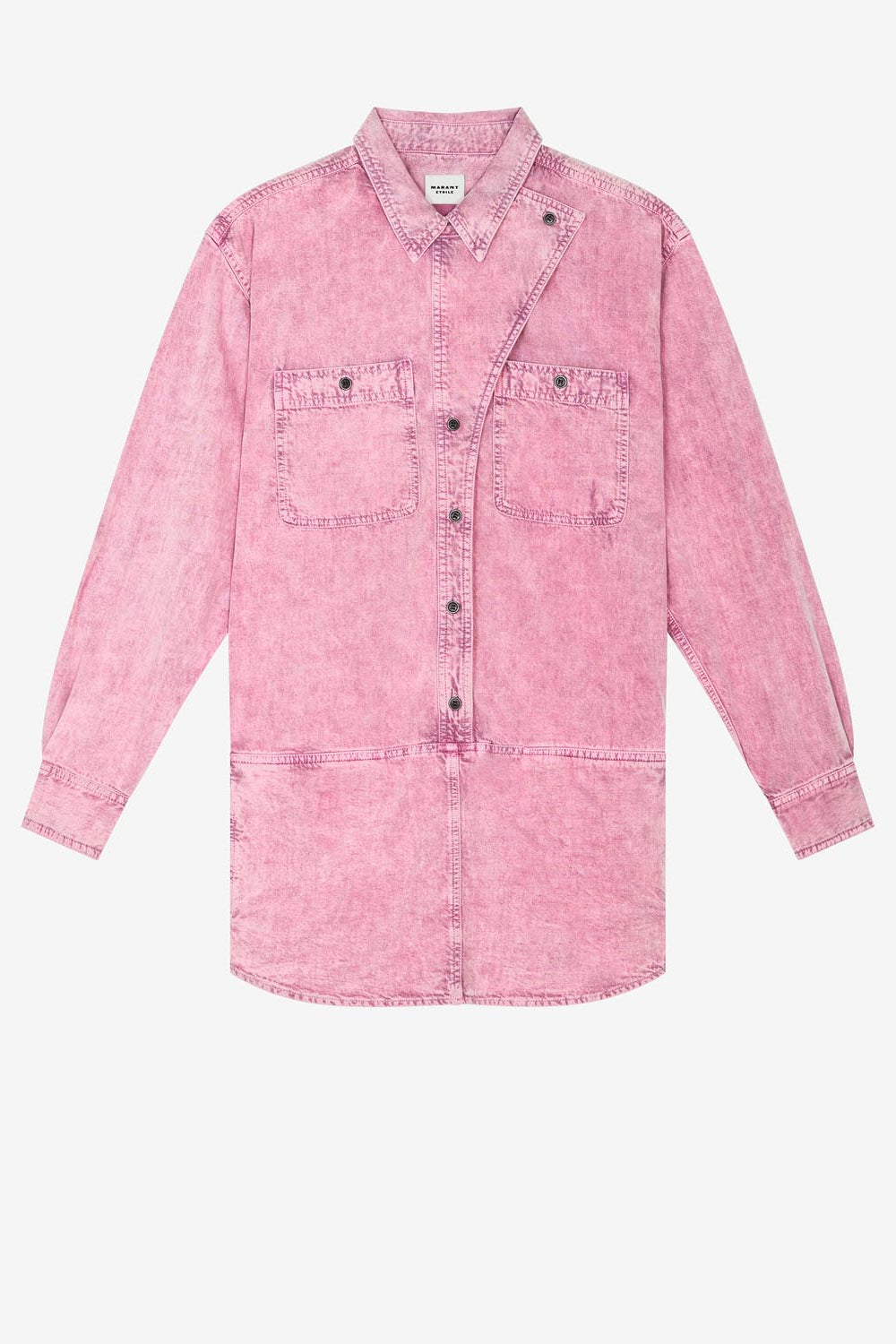 Robe courte en denim ilaya - Rose - Woman - 1