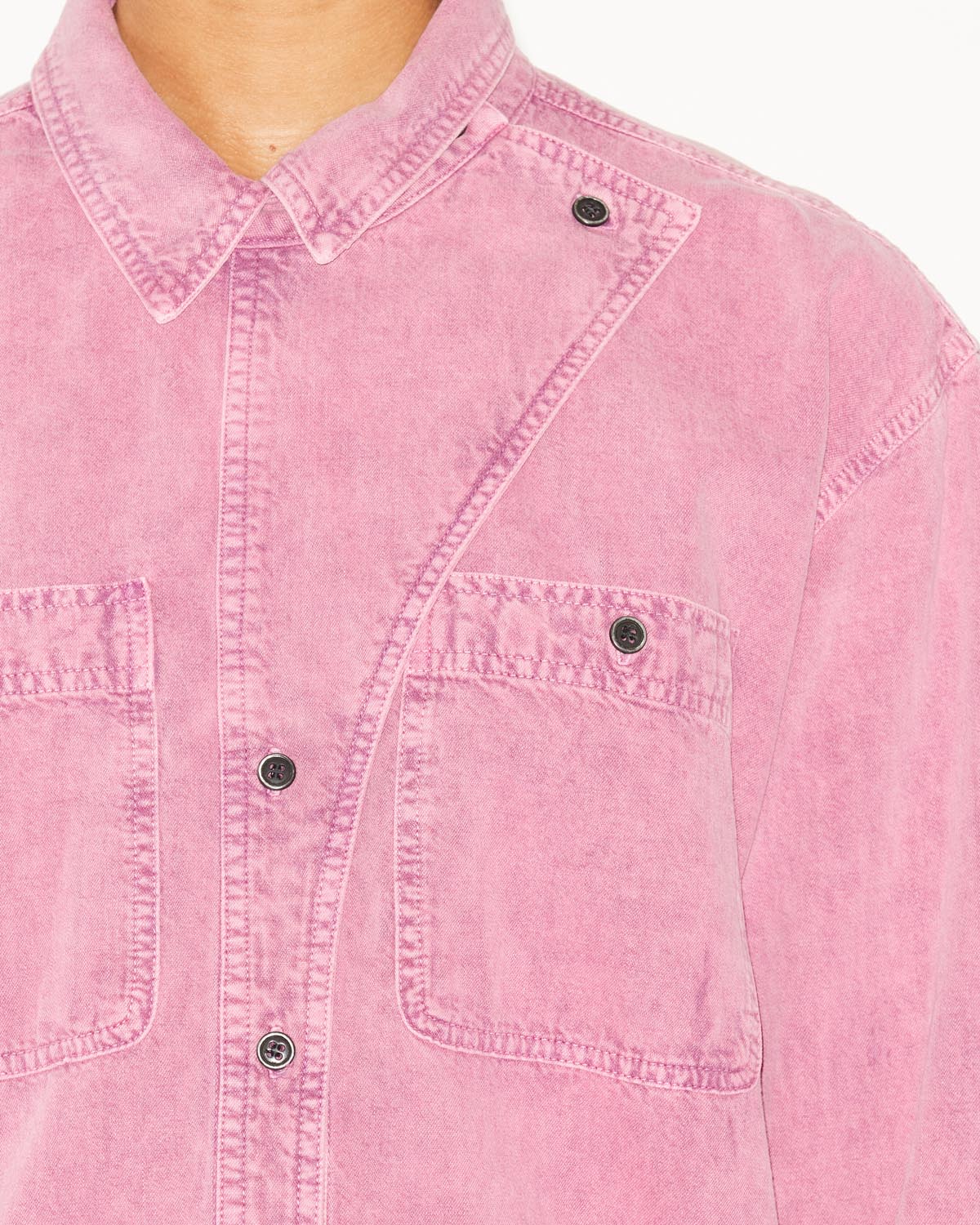 Ilaya denim short dress - Pink - Woman - 2