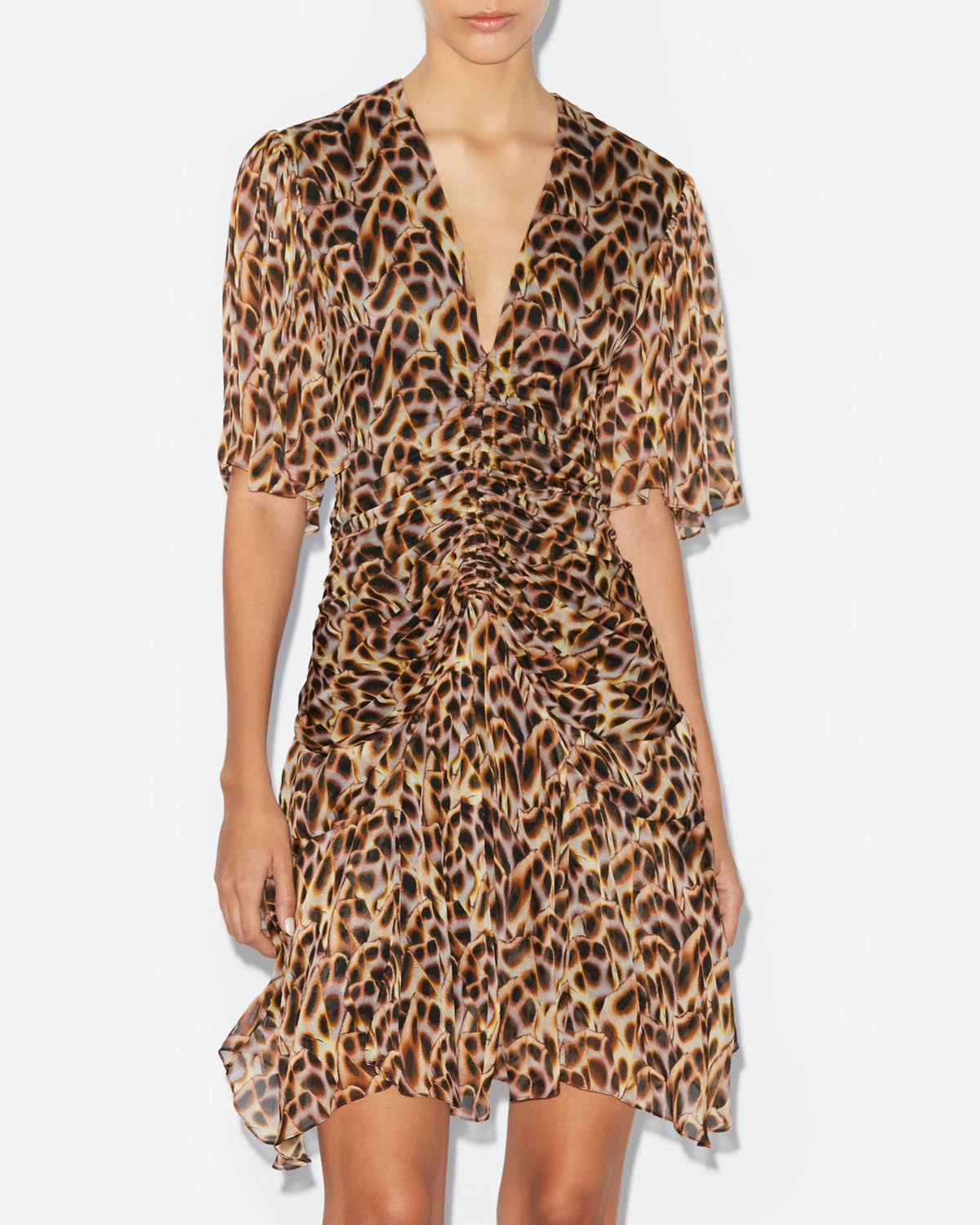 Vivienne 드레스 - Ochre - Woman - 3