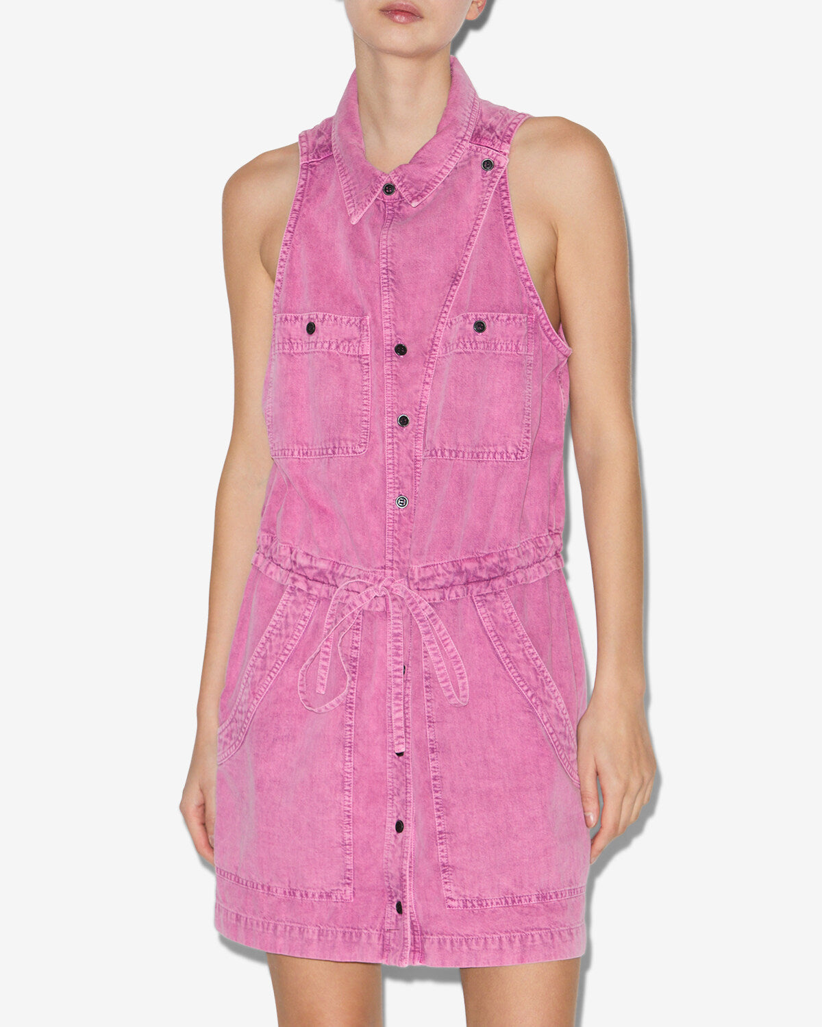 Ines xxx cotton dress - Rosa - Woman - 3