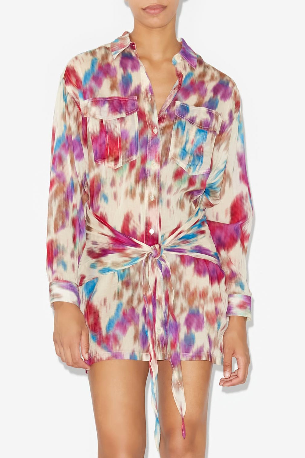 Nueva abito - Beige-raspberry - Woman - 4