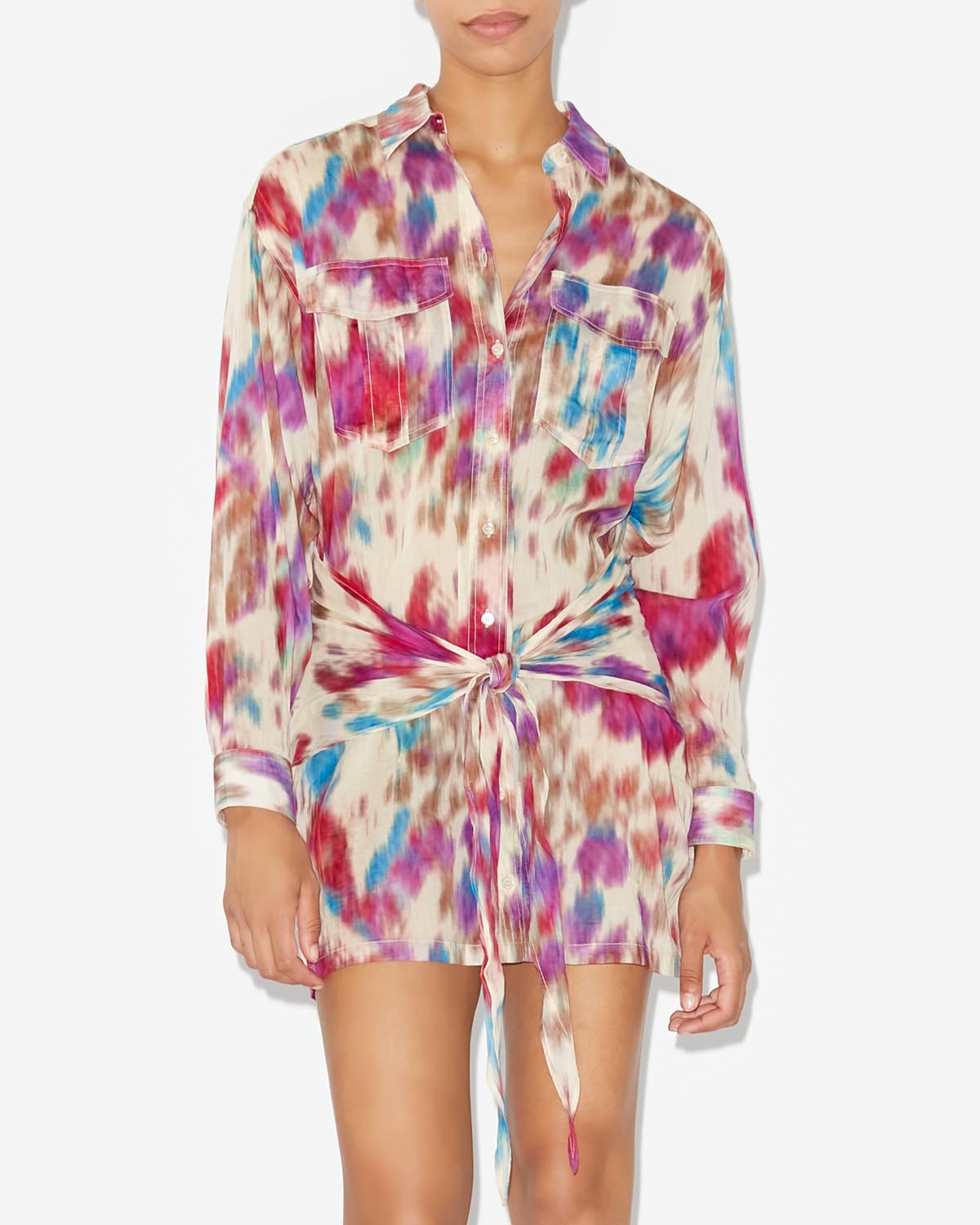 Nueva dress - Beige-raspberry - Woman - 3