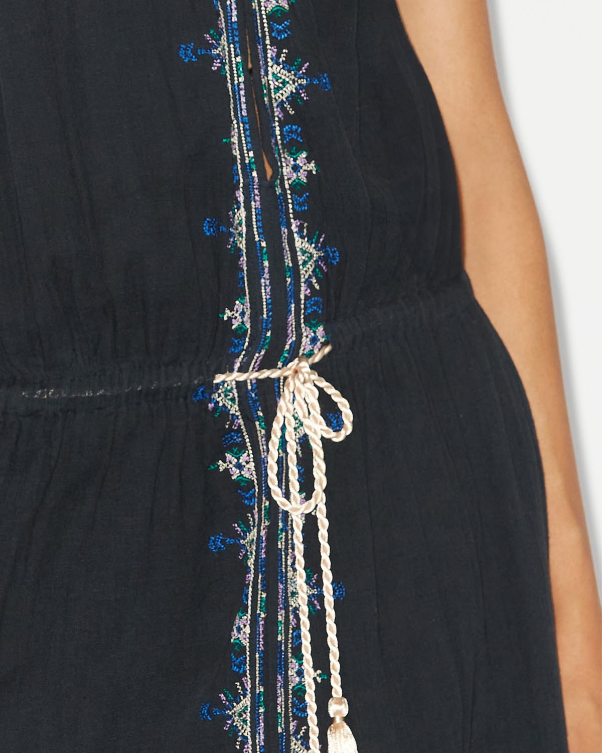 Siana maxi sundress in cotton - Noir - Woman - 2