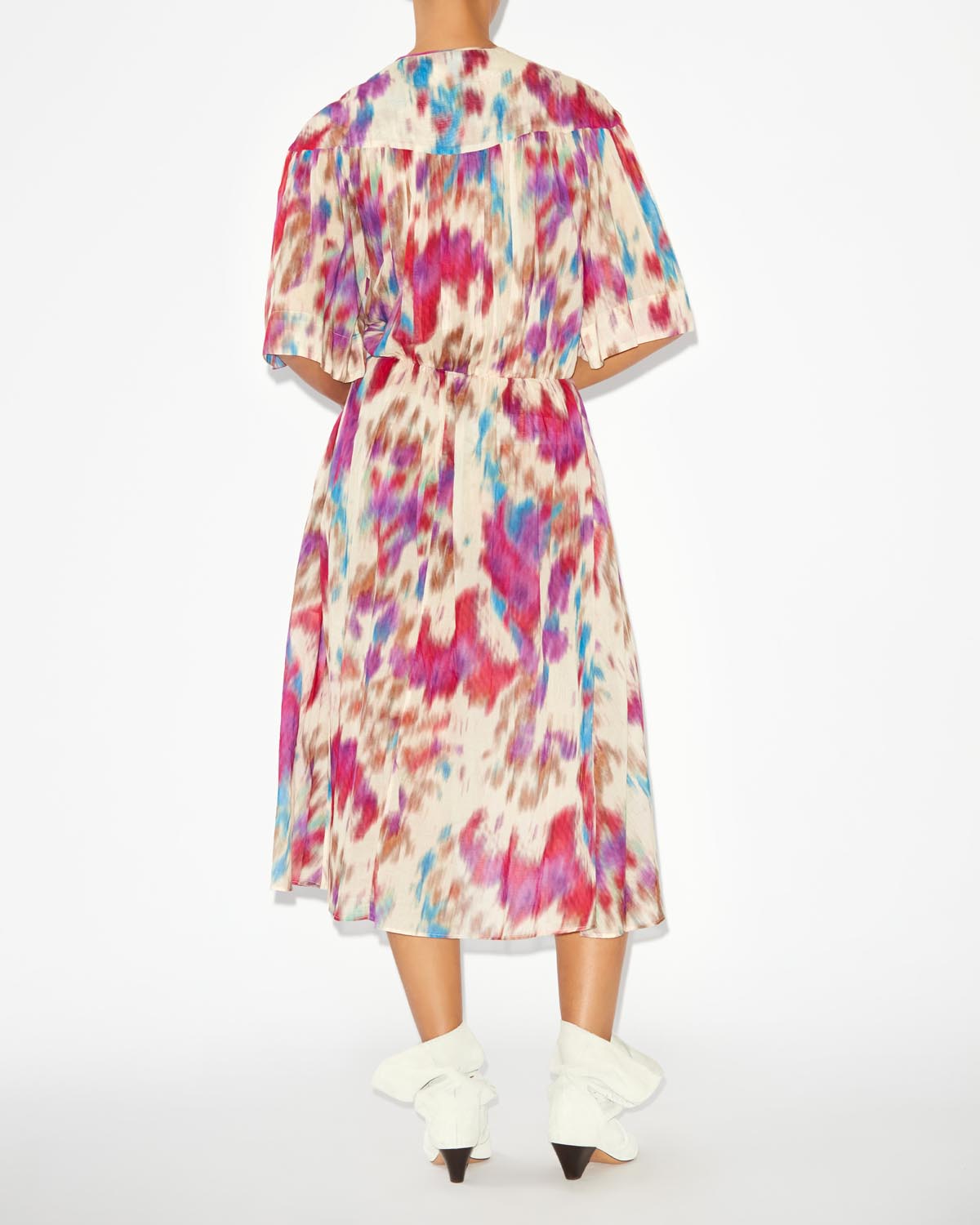 Maggy dress - Beige-raspberry - Woman - 3