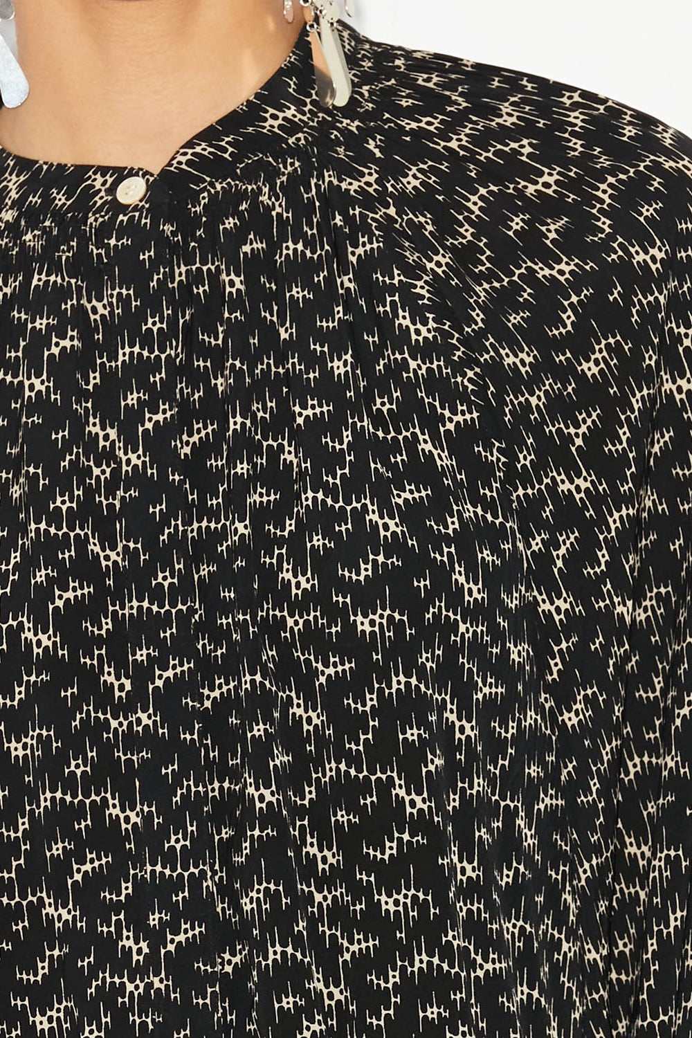 Short printed dress amandine - Nero - Woman - 3