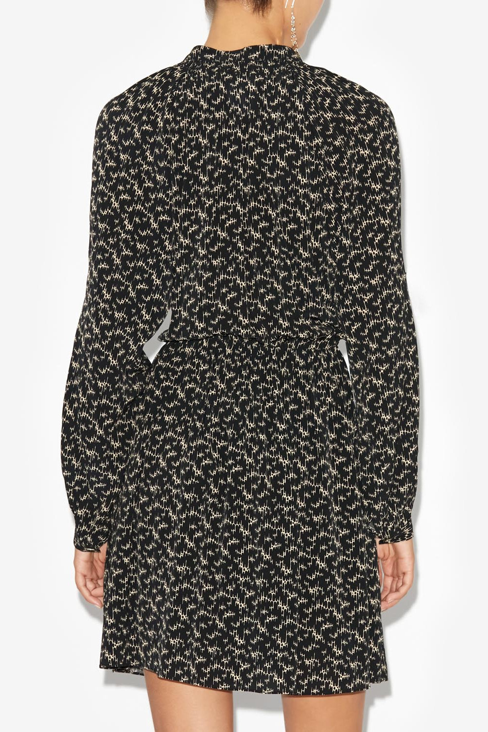 Short printed dress amandine - Nero - Woman - 5