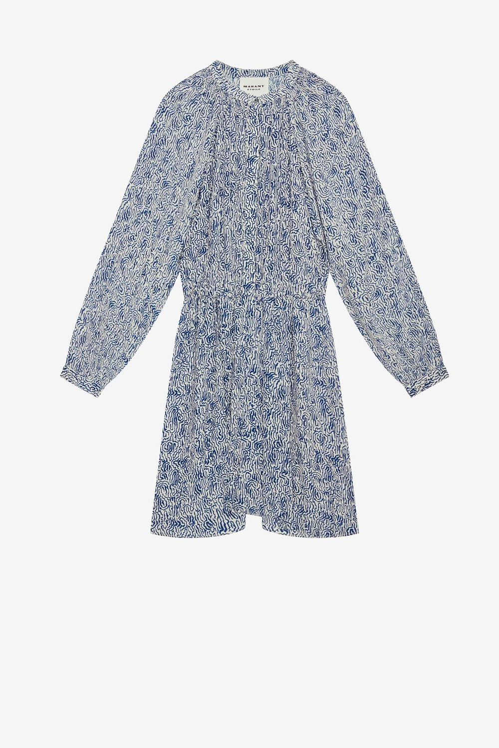 Short printed dress amandine - 青 - Woman - 1