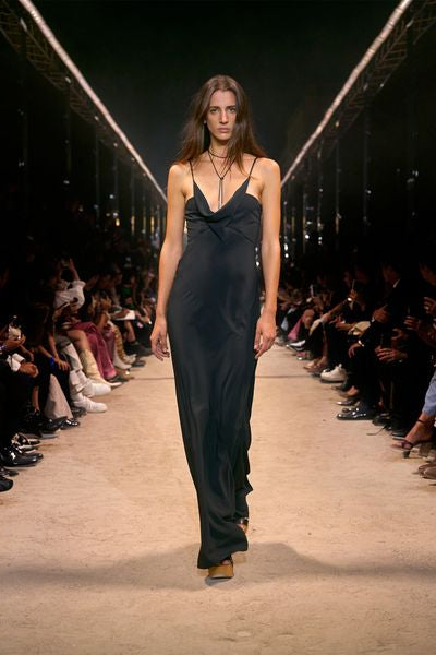 Kapri long strappy dress - Black - Woman - 2