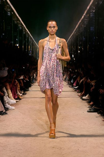 Lisandre 프린트 미니 드레스 - 에크루 - Woman - 2