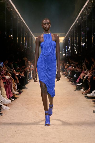 Abito corto stretch enora - Electric blue - Woman - 2