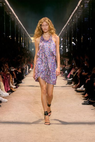 Abito fluido asimmetrico rosmari - Blu - Woman - 2