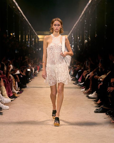 Abito in pizzo valdia - Ecru - Woman - 6